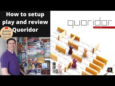 Quoridor - how to setup, play and review. Combinatiorial abstract strategy * Amass Games * BGA