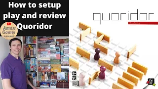 Quoridor - how to setup, play and review. Combinatiorial abstract strategy * Amass Games * BGA