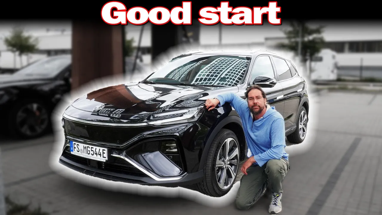 MG Marvel R - 130 km/h range test Autobahn