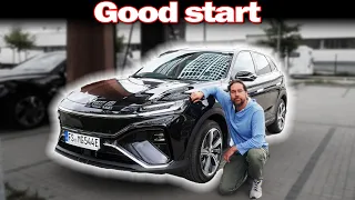 MG Marvel R - 130 km/h range test Autobahn