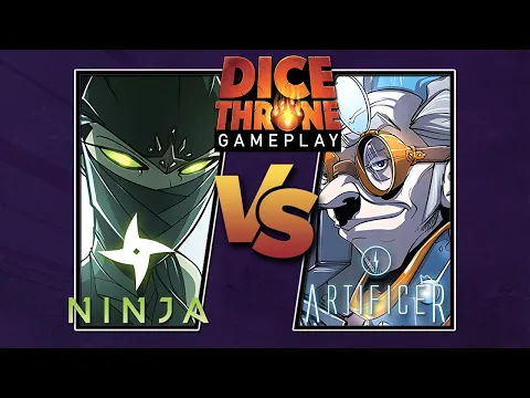 Dice Throne Duel Gameplay | Ninja vs Artificer