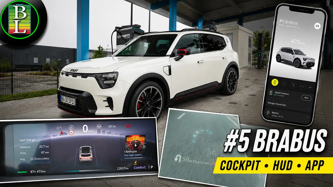 Smart #5 Brabus | Cockpit, HUD & App Review – Everything You Need to Know!