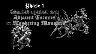 CAVE EVIL How To Play: PHASE 1: Combat against adjacent Enemies