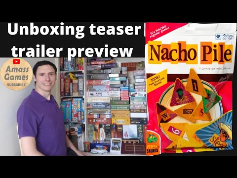 Nacho Pile board game Happy Salmon push your luck AmassGames Pandasaurus party tasty #tabletop food