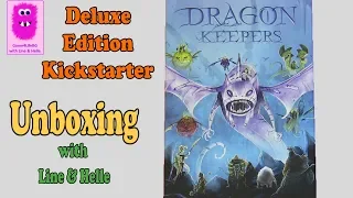 Dragon Keepers Deluxe Edition, Unboxing (In English, board game, Childrens & family & solo game)