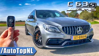 2020 Mercedes AMG C63 S Estate REVIEW POV Test Drive on AUTOBAHN & ROAD by AutoTopNL