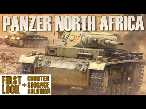 Panzer North Africa First Look + Counter Storage Solution | World War 2 Wargame | GMT Games