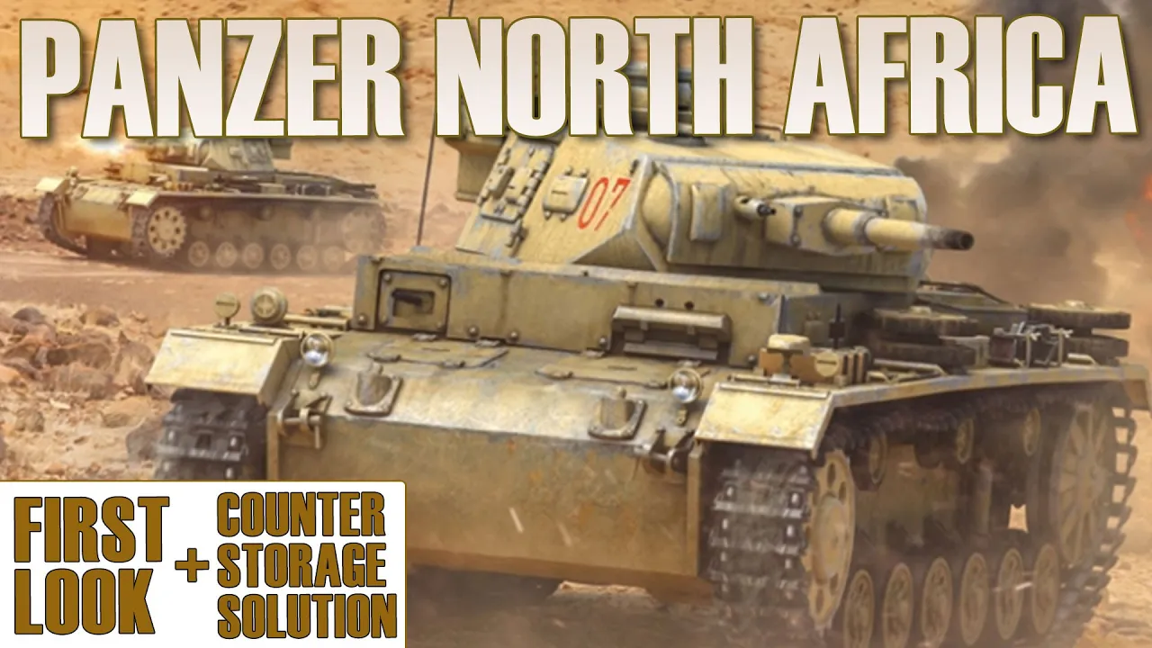 Panzer North Africa First Look + Counter Storage Solution | World War 2 Wargame | GMT Games