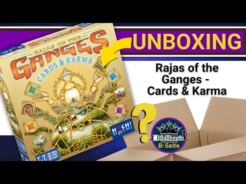 Rajas of the Ganges - Cards & Karma | ? Unboxing Spiel von HUCH! | DieHausis B-Seite