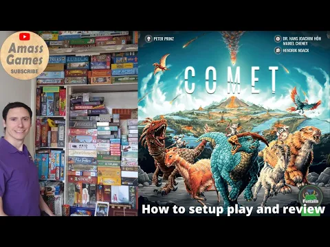 How to play Comet review setup AmassGames Thebes Spiel Essen  asymmetric multiuse board game animals