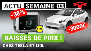 Tesla et Lidl font fondre les prix !