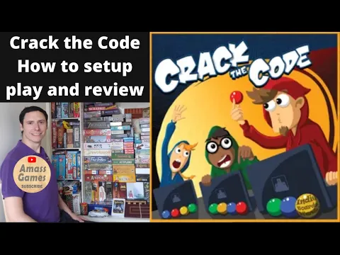 Crack the Code co-op board game. How to setup play and review * AmassGames * Hanabi like campaign 4K