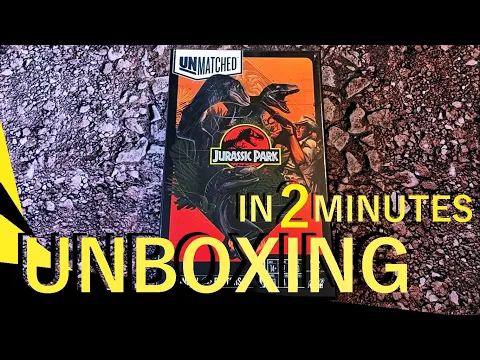 Unmatched: Jurassic Park – InGen vs Raptors UNBOXING in 2 minutes