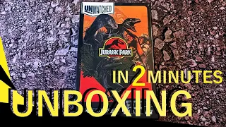 Unmatched: Jurassic Park – InGen vs Raptors UNBOXING in 2 minutes