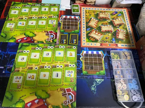My Farm Shop Board Game Solo Playthrough with AI Player