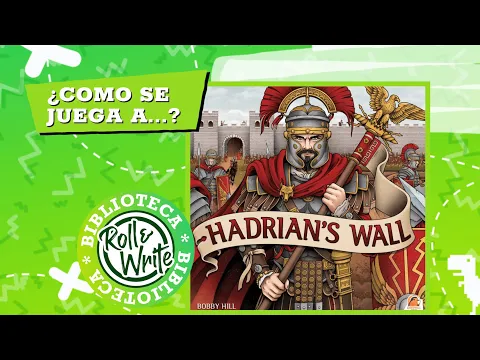 Como se Juega a El Muro de Adriano en castellano (Juego de Mesa Roll & Write) Hadrian´s Wall