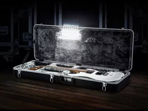 Product video thumbnail for Gator GTSA-GTRBASS-LED TSA Molded Bass Guitar Case