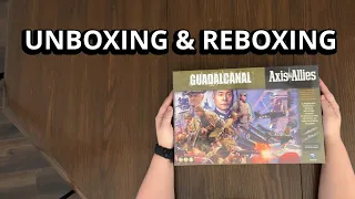 Axis and Allies: Guadalcanal - Board Game Unboxing & Reboxing - What's in the Box?