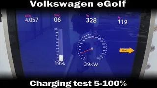 VW eGolf - Charging Test 5-100% at Ionity