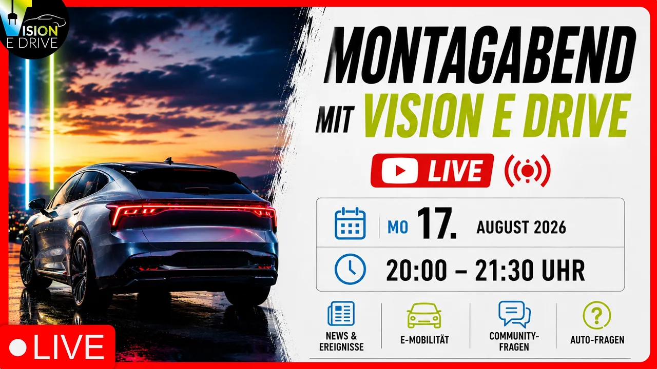 Welches Auto? Welche Ladekarte? Welche Autos stehen an? Stelle DEINE Frage! - Vision E Drive LIVE🔴