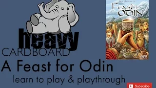 Heavy Cardboard Teaches A Feast for Odin & Full Playthrough!