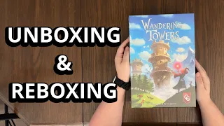 Wandering Towers - Board Game Unboxing & Reboxing - What's in the Box?