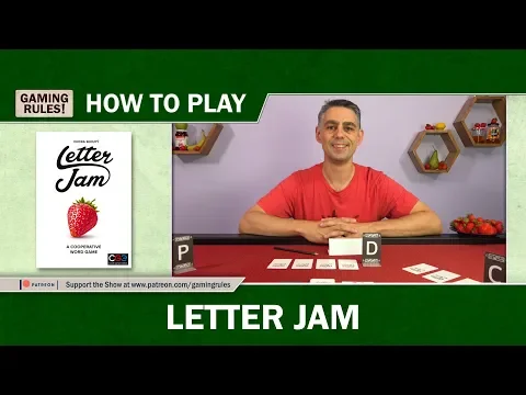 Letter Jam - How to Play tutorial video from Gaming Rules!
