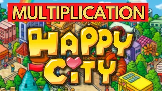 HAPPY CITY Game Comparing Multiplication Factors | Gameschooling Mathematics