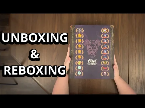 Blood on the Clocktower - Game Unboxing & Reboxing - What's in the Box?