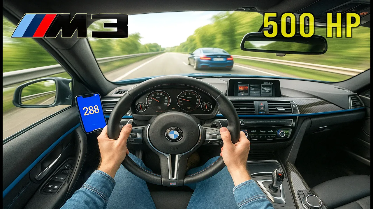 500HP BMW M3 Competition F80 has M4 GTS Software | 288KMH on AUTOBAHN