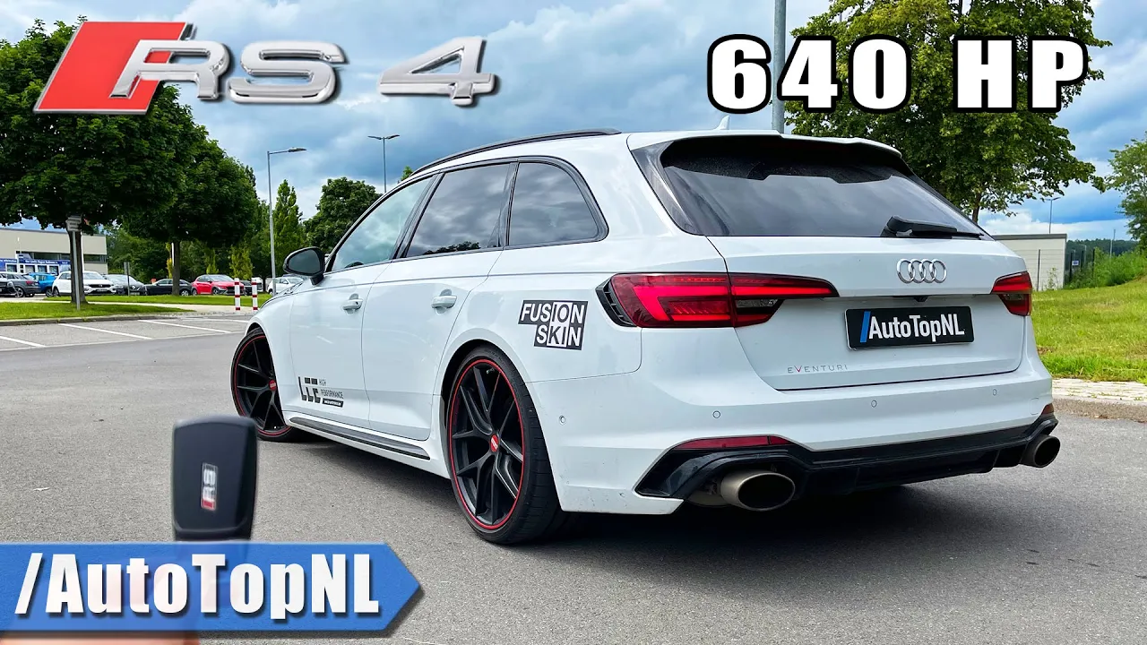 Audi RS4 B9 *BIG TURBOS* 640HP | REVIEW on AUTOBAHN by AutoTopNL