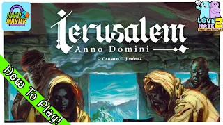 How To Play Ierusalem Anno Domini - @DevirTV| Love 2 Hate & Hard 2 Master #boardgames Review