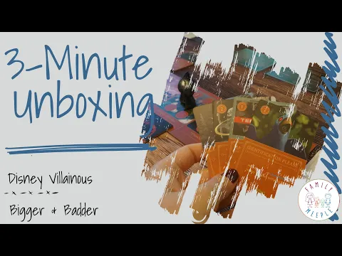 Disney Villainous: Bigger & Badder - 3-Minute Unboxing