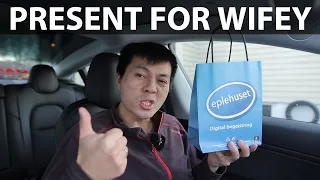 2021 Tesla Model 3 driving 4 hours to buy Christmas presents