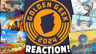 19th Annual Golden Geek Awards - Nominees REACTION!