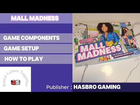 Mall Madness board game (Game Components, Setup and How to Play)