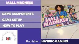 Mall Madness board game (Game Components, Setup and How to Play)