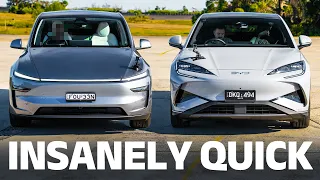 DRAG RACE: Tesla Model Y dethroned by BYD Sealion 7