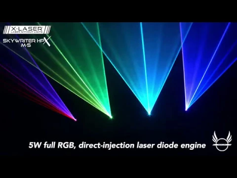 Product video thumbnail for X-Laser Skywriter HPX M-5 RGB 5-Watt Mercury Laser