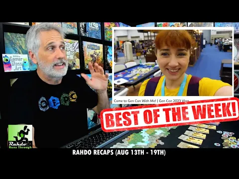 6 Cool New Games!!! 10 Fun Boardgame Videos! | Rahdo Recaps the Boardgame Week (Aug 13th - 19th)