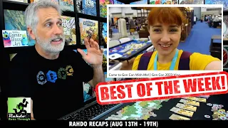 6 Cool New Games!!! 10 Fun Boardgame Videos! | Rahdo Recaps the Boardgame Week (Aug 13th - 19th)