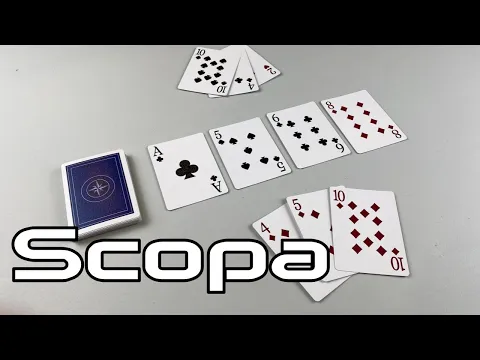 How to Play Scopa | a fishing card game | Skip Solo