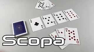 How to Play Scopa | a fishing card game | Skip Solo