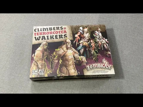 The Discriminating Gamer: Zombicide: White Death - Climbers & Terrorcotta Walkers unboxing with Ray