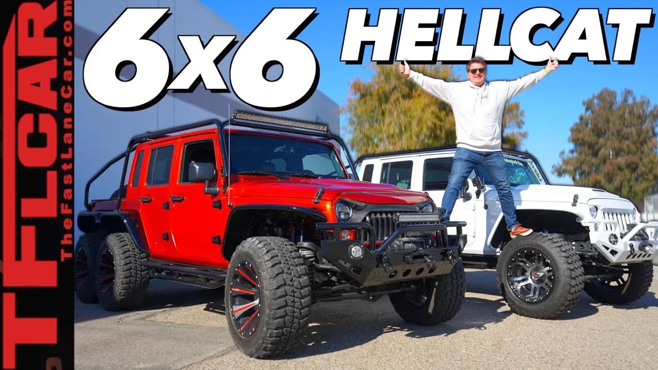 This 6X6 Hellcat Wrangler Pickup Is Only Vehicle You'll Ever Need!