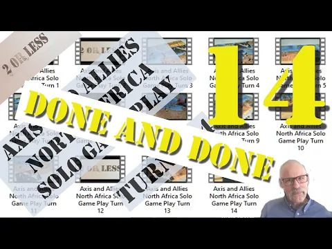 Axis and Allies North Africa Solo Game Play: Part 14