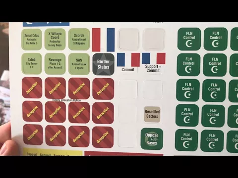 Unboxing: Colonial Twilight: The French-Algerian War, 1954-62 from GMT Games - The Players' Aid