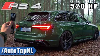 Audi RS4 B9 520HP REVIEW on AUTOBAHN at NIGHT [NO SPEED LIMIT] by AutoTopNL