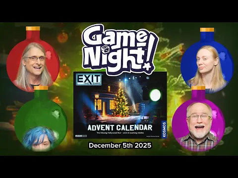 GameNight! 24 Days of Christmas Day 5 - Exit: The Game Advent Calendar - The Missing Hollywood Star