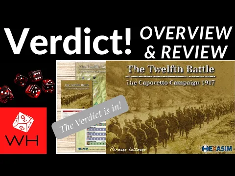 Verdict! The Twelfth Battle: Caporetto Campaign 1917 | Solitaire | WW1 | Overview & Review